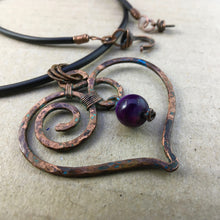 Load image into Gallery viewer, amethyst heart