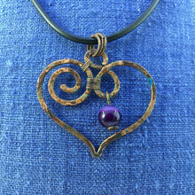 Load image into Gallery viewer, amethyst heart
