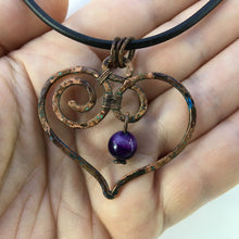Load image into Gallery viewer, amethyst heart