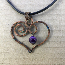 Load image into Gallery viewer, amethyst heart