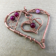 Load image into Gallery viewer, webbed double heart