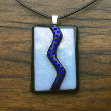 Load image into Gallery viewer, dotty blue zigzag
