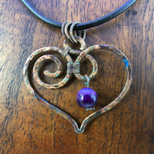 Load image into Gallery viewer, amethyst heart
