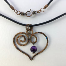 Load image into Gallery viewer, amethyst heart
