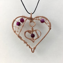 Load image into Gallery viewer, webbed double heart
