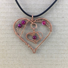 Load image into Gallery viewer, webbed double heart
