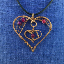 Load image into Gallery viewer, webbed double heart
