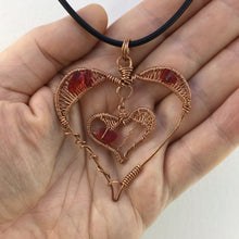 Load image into Gallery viewer, fenced double heart
